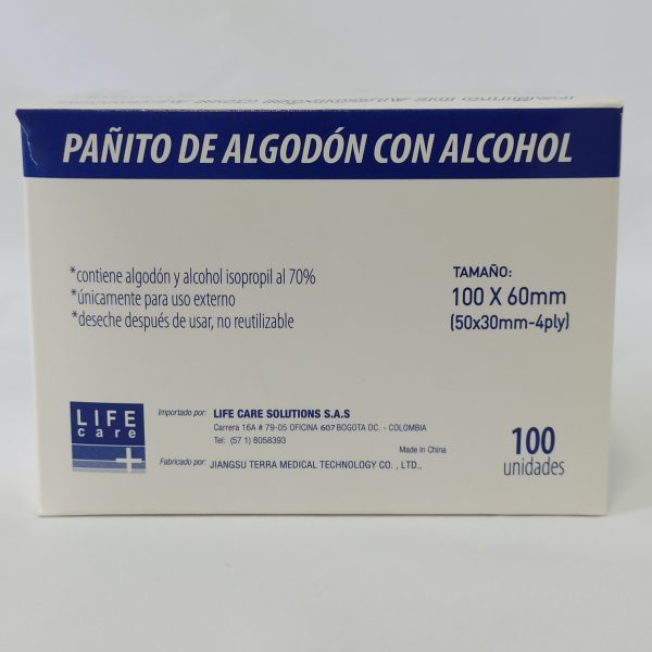 Toallas impregnadas con alcohol